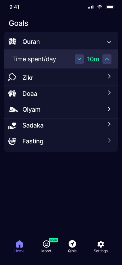 Kitabia daily goals